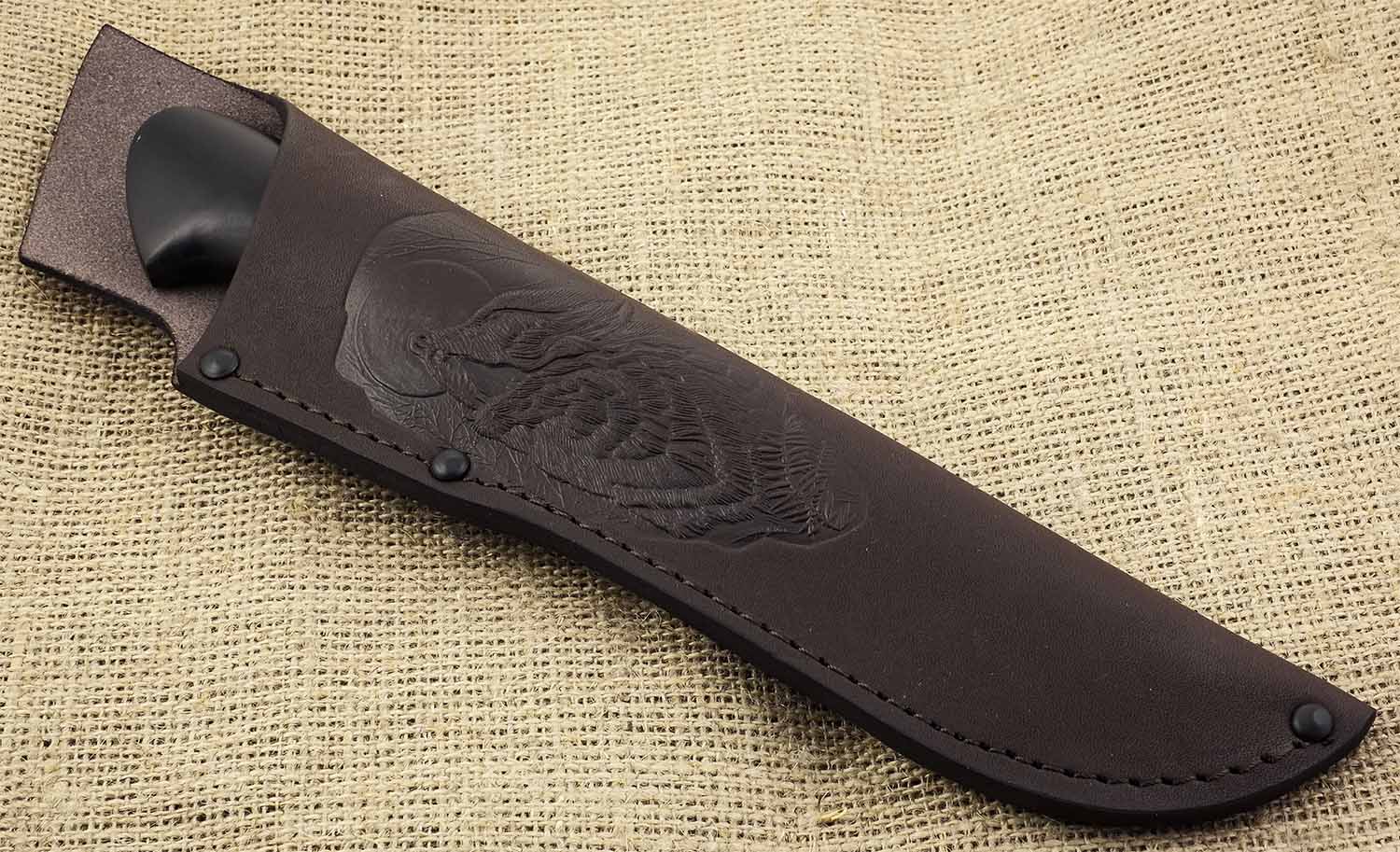 Нож ручной работы Ножемир булатная сталь ГУСАР (3181)б